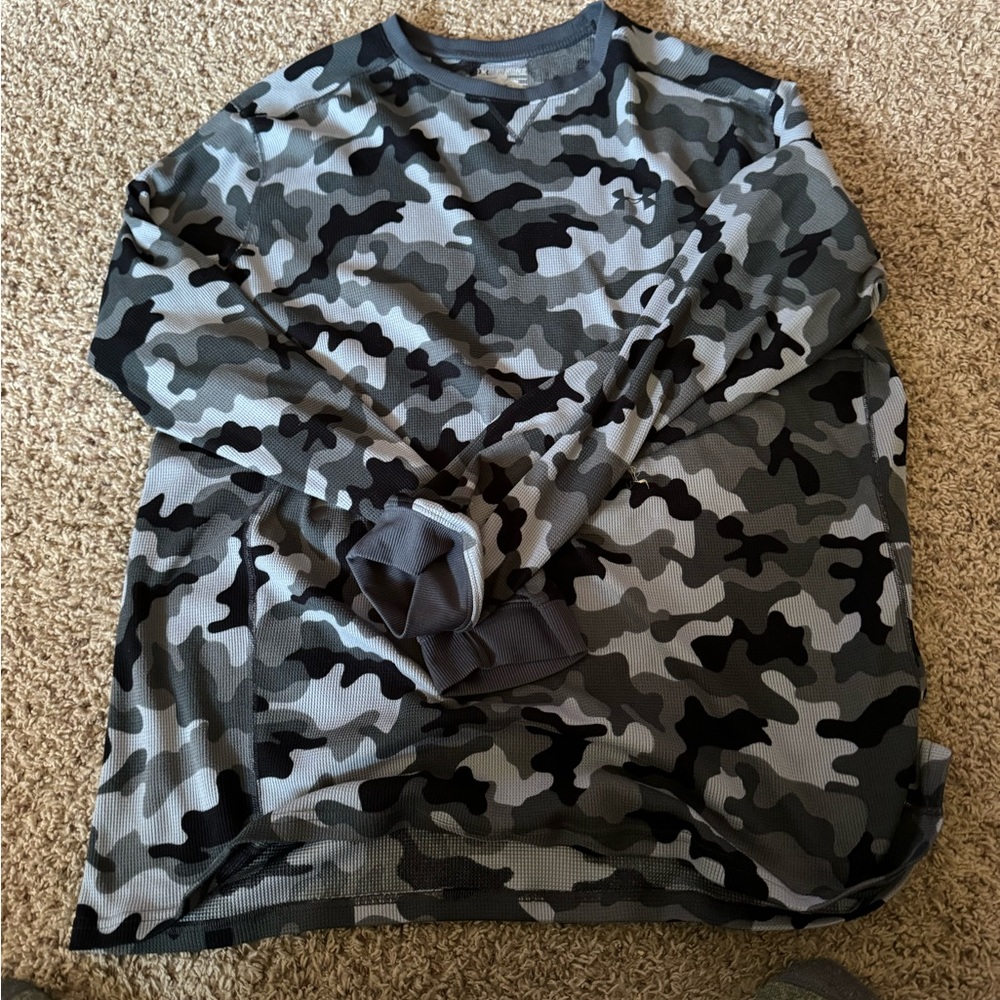 Men’s long Sleeve Henley Thermal Shirt 3XL Under Armour